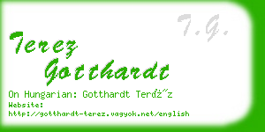 terez gotthardt business card